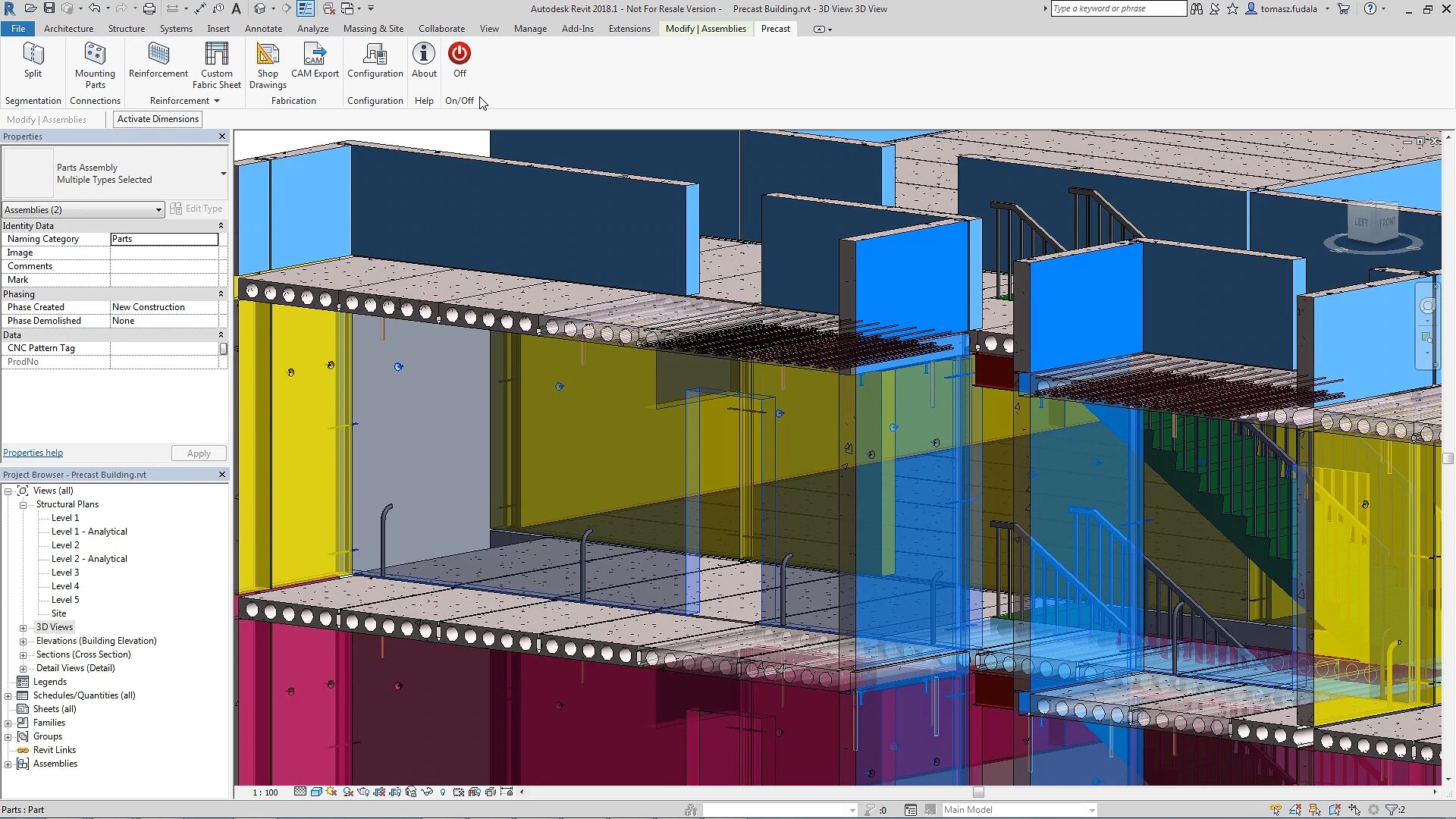 Revit interface