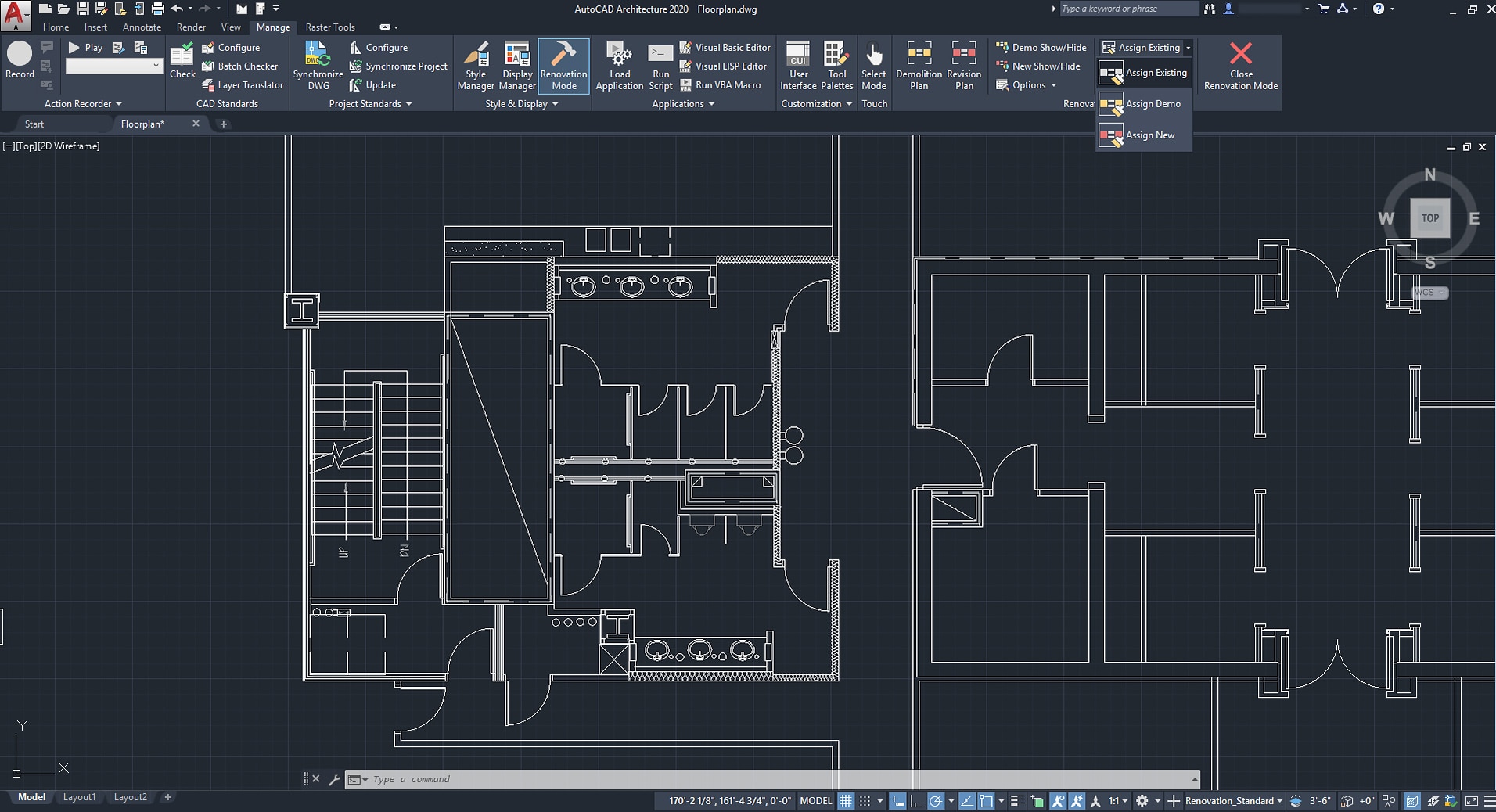 designing in Autocad architecture