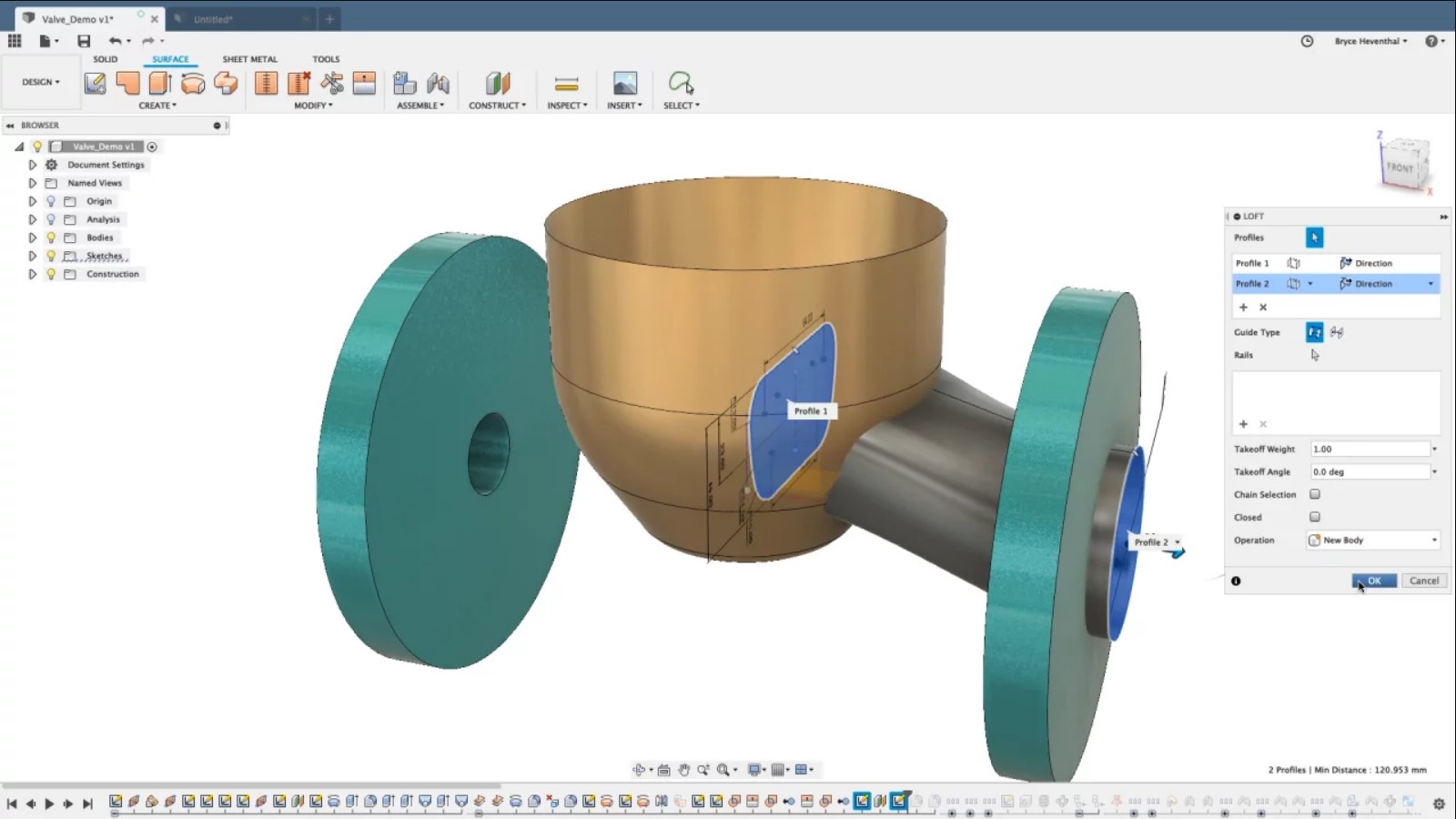 Fusion 360 interface