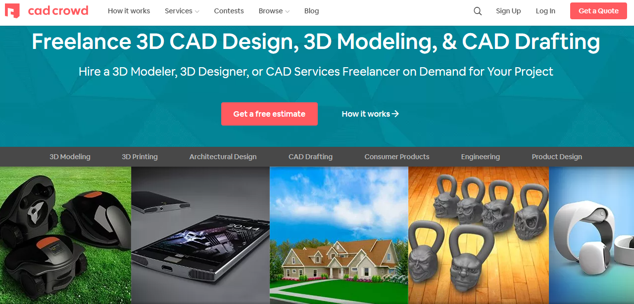 CAD Crowd homepage