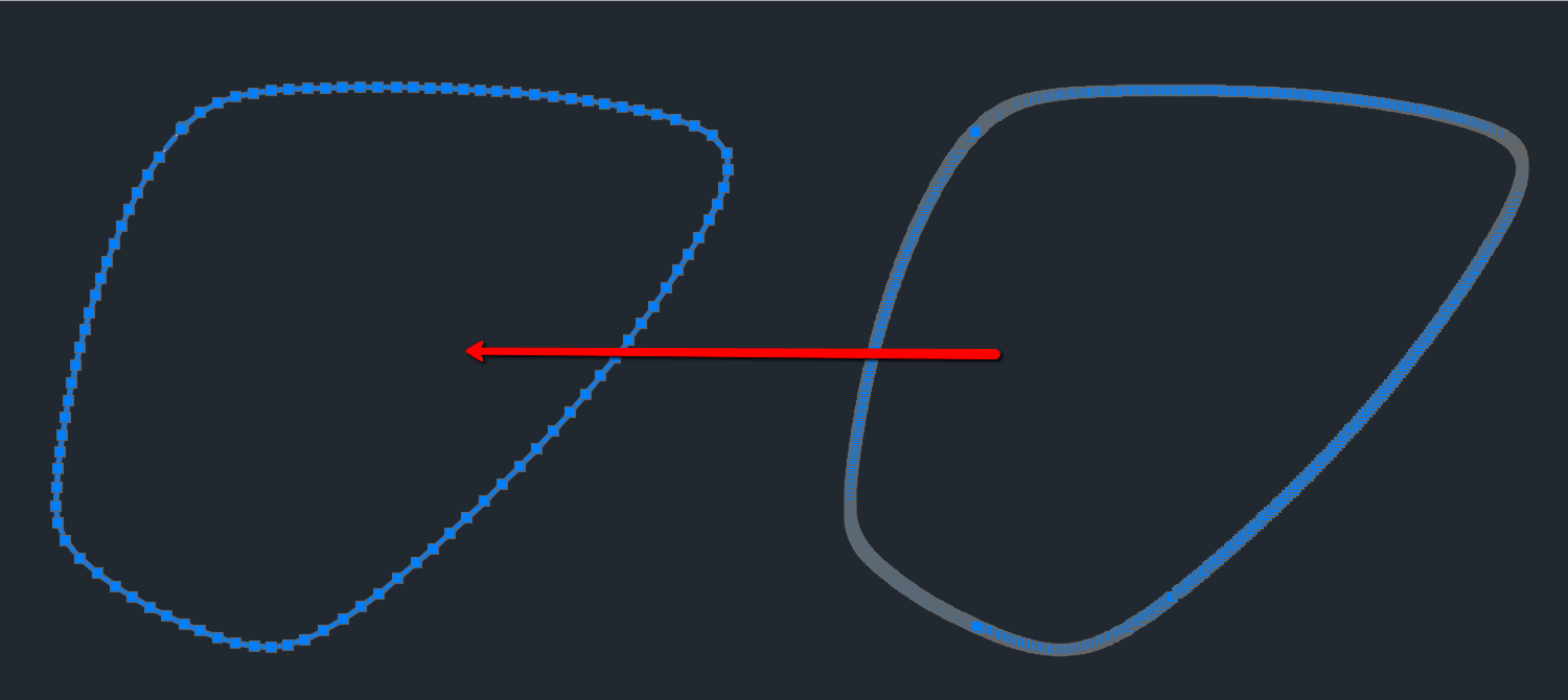 Curves with excessive vertices
