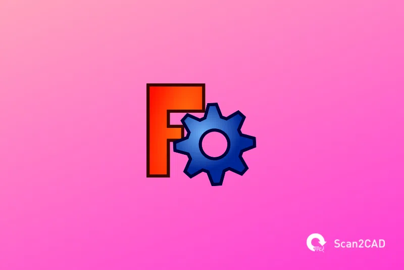 FreeCAD application icon on pink background