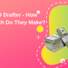 Cad drafter salary, how much they make, pink yellow green graphics