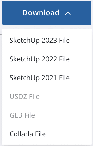 Supported SketchUp Versions in 3D Warehouse as of October 2023