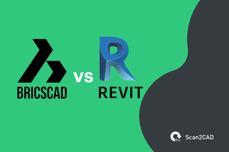 bricscad vs revit, green black graphics