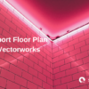 import floor plan to vectorworks, red pink graphics