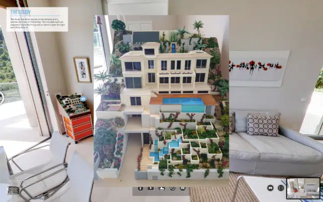 3d vista virtual tour with embedded video