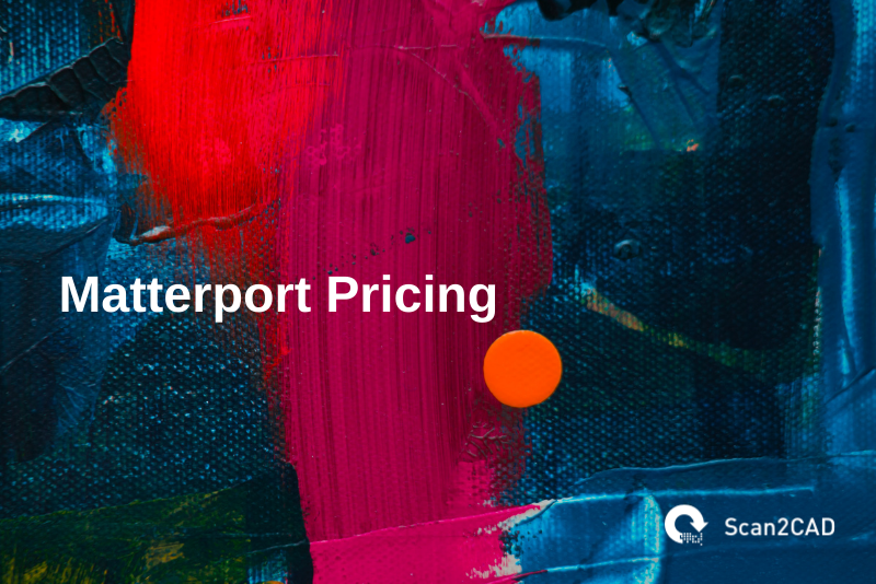 matterport pricing, navy blue red pink orange graphics