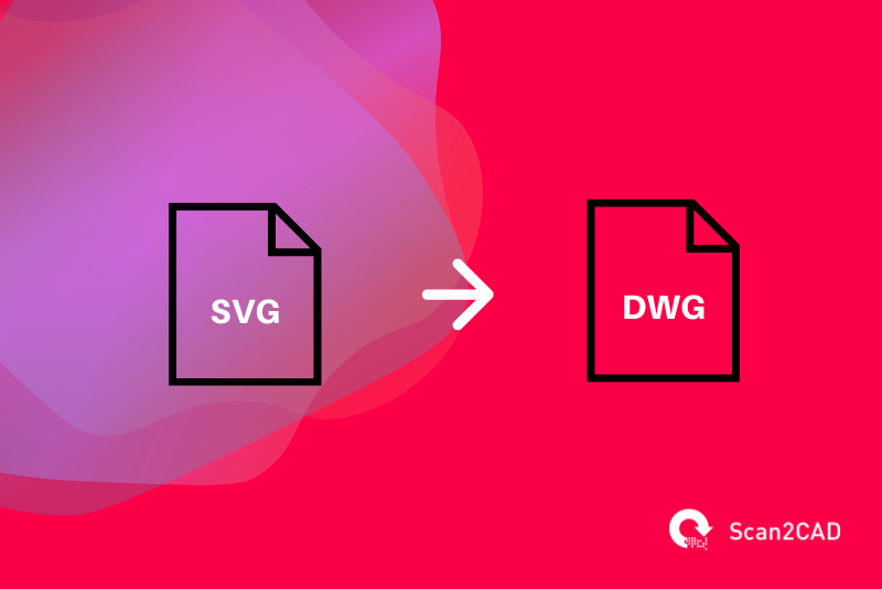 SVG file converted to DWG file