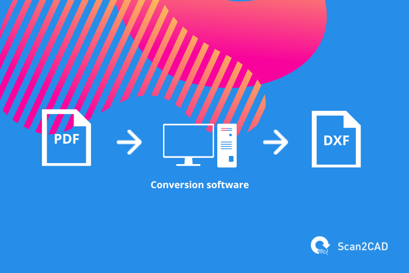 converting PDF to DXF with conversion software