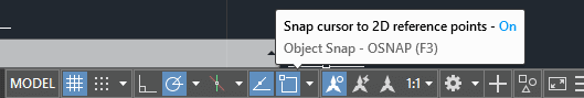 AutoCAD Object Snap Button