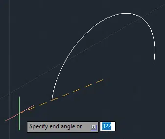 End Angle in AutoCAD