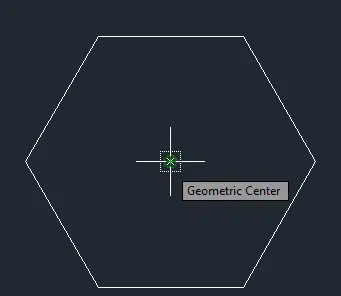 Geometric Center Osnap Mode
