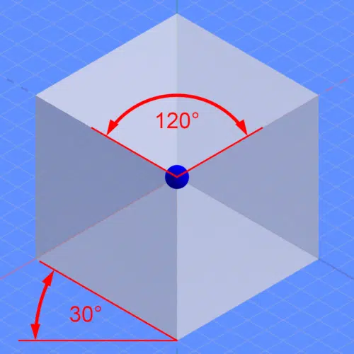 Isometric Drawing of a Cube
