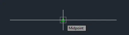 Midpoint Osnap Mode