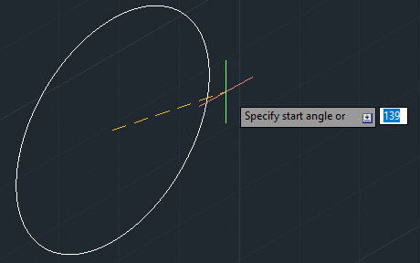 Start Angle in AutoCAD