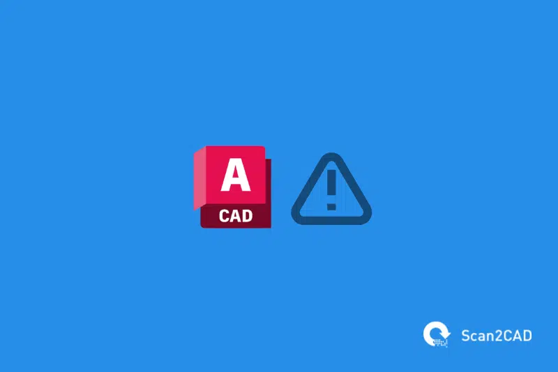 AutoCAD icon error warning