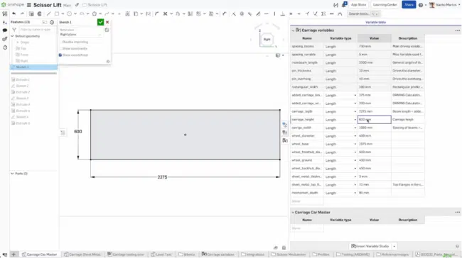 Onshape Cloud-Based CAD User Interface