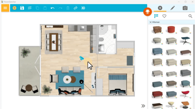 RoomSketcher User Interface