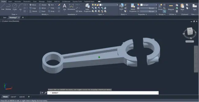 Connecting rod 3D CAD model