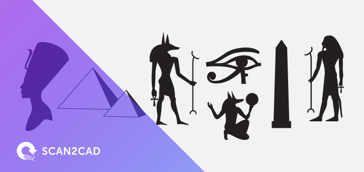 ancient egypt, scan2cad logo